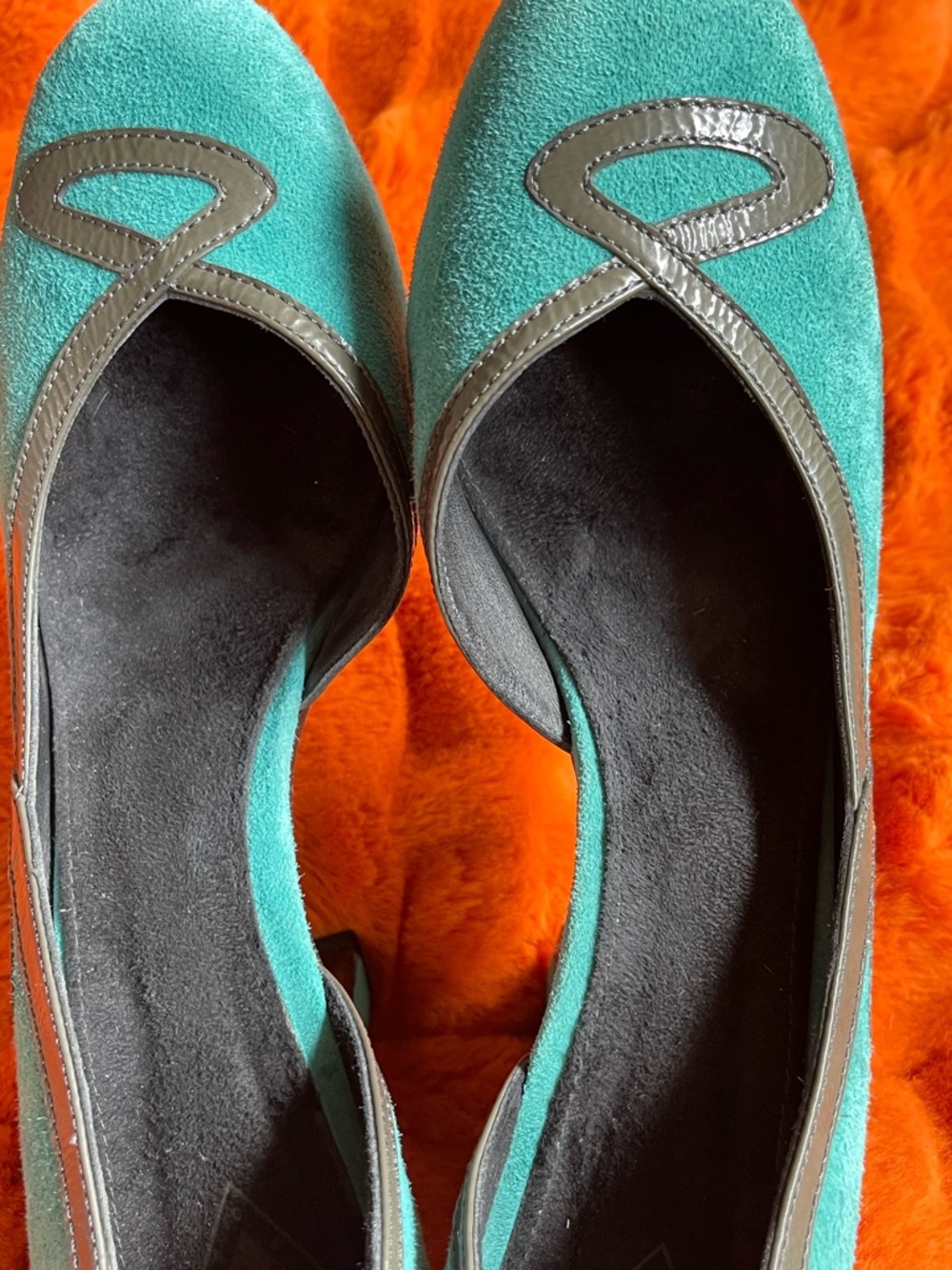 John Fluevog miracles cana turquoise shoes - Picture 8 of 14
